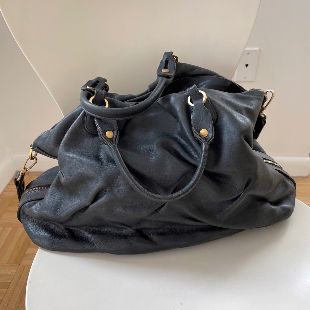 Smythson black shoulder bag